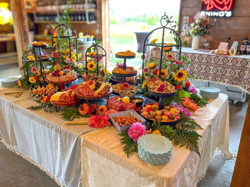 Our favorite barn graze: grazing table by That Girl Brie