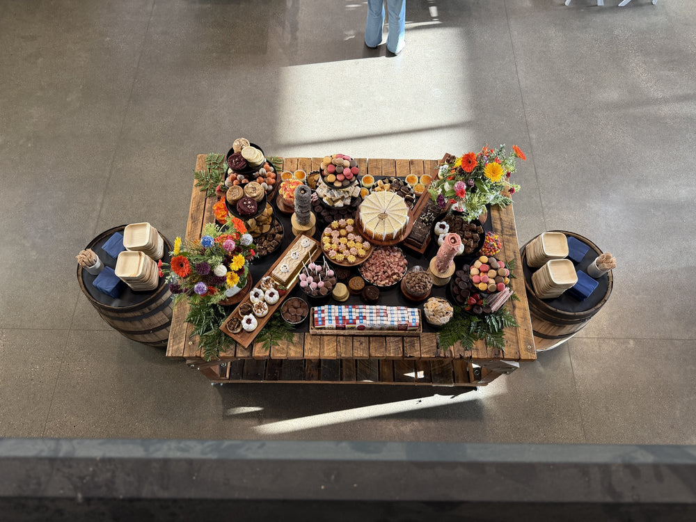Dessert grazing table: grazing table by That Girl Brie