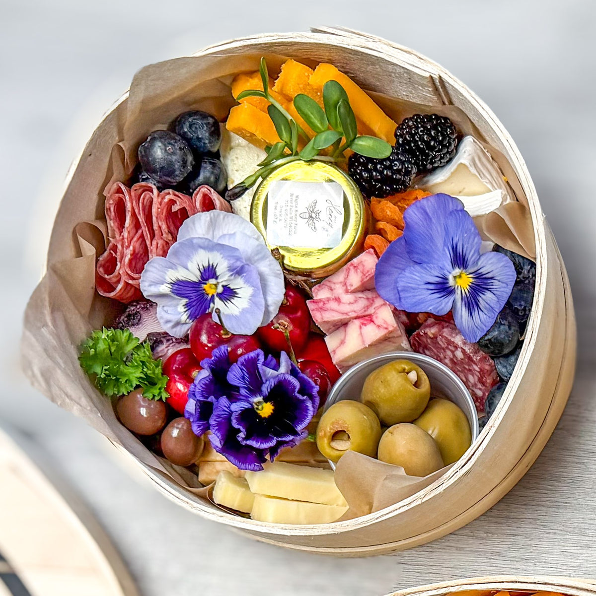 The Mini Keepsake 7 inch small charcuterie board for 2