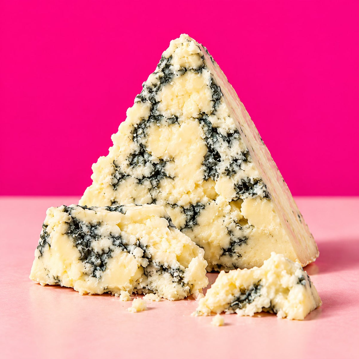 Midnight in Milan gorgonzola cheese cut into wedges