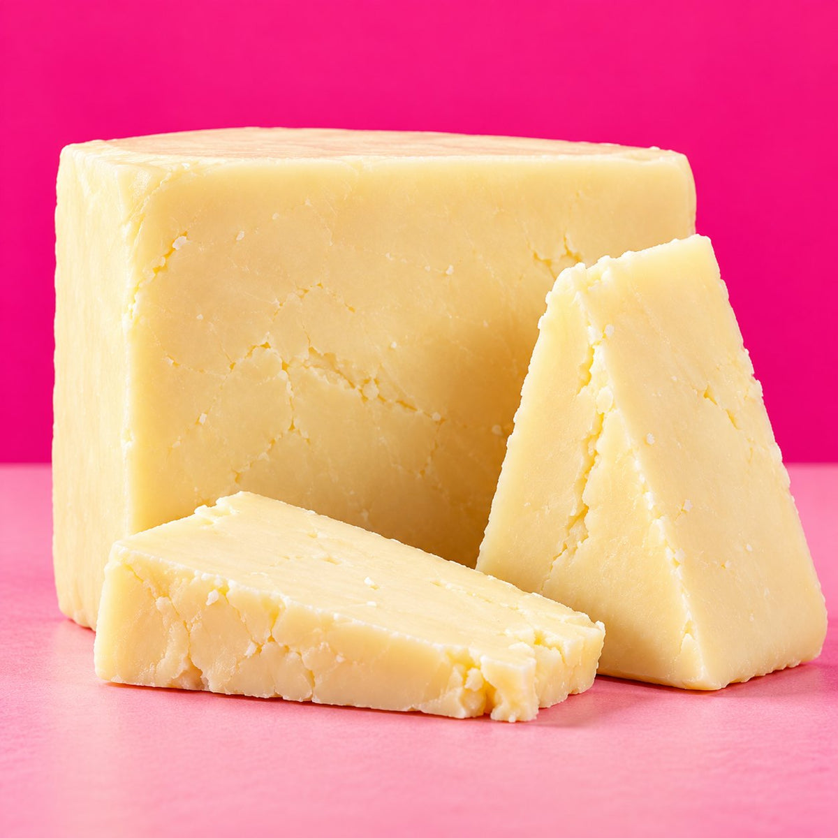 Welsh Wonder Welsh cheddar cut into wedges